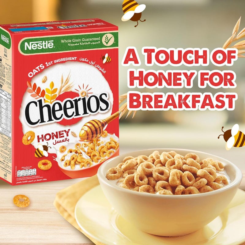Nestlé Honey Cheerios Breakfast Cereal, 375g - Image 2